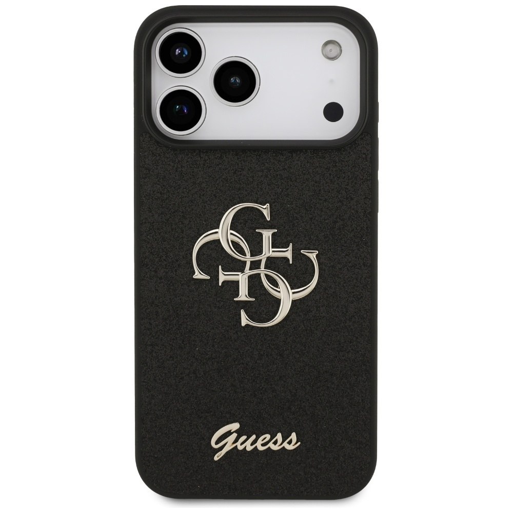 Etui Guess Fixed Glitter Big 4G do iPhone 17 Pro Max czarny